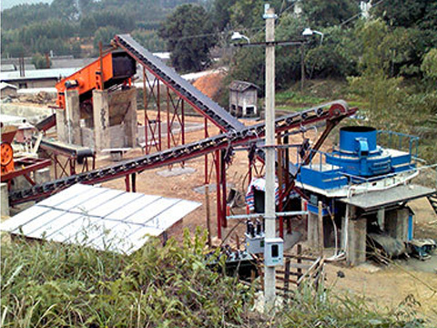 石灰?guī)r破碎生產(chǎn)線